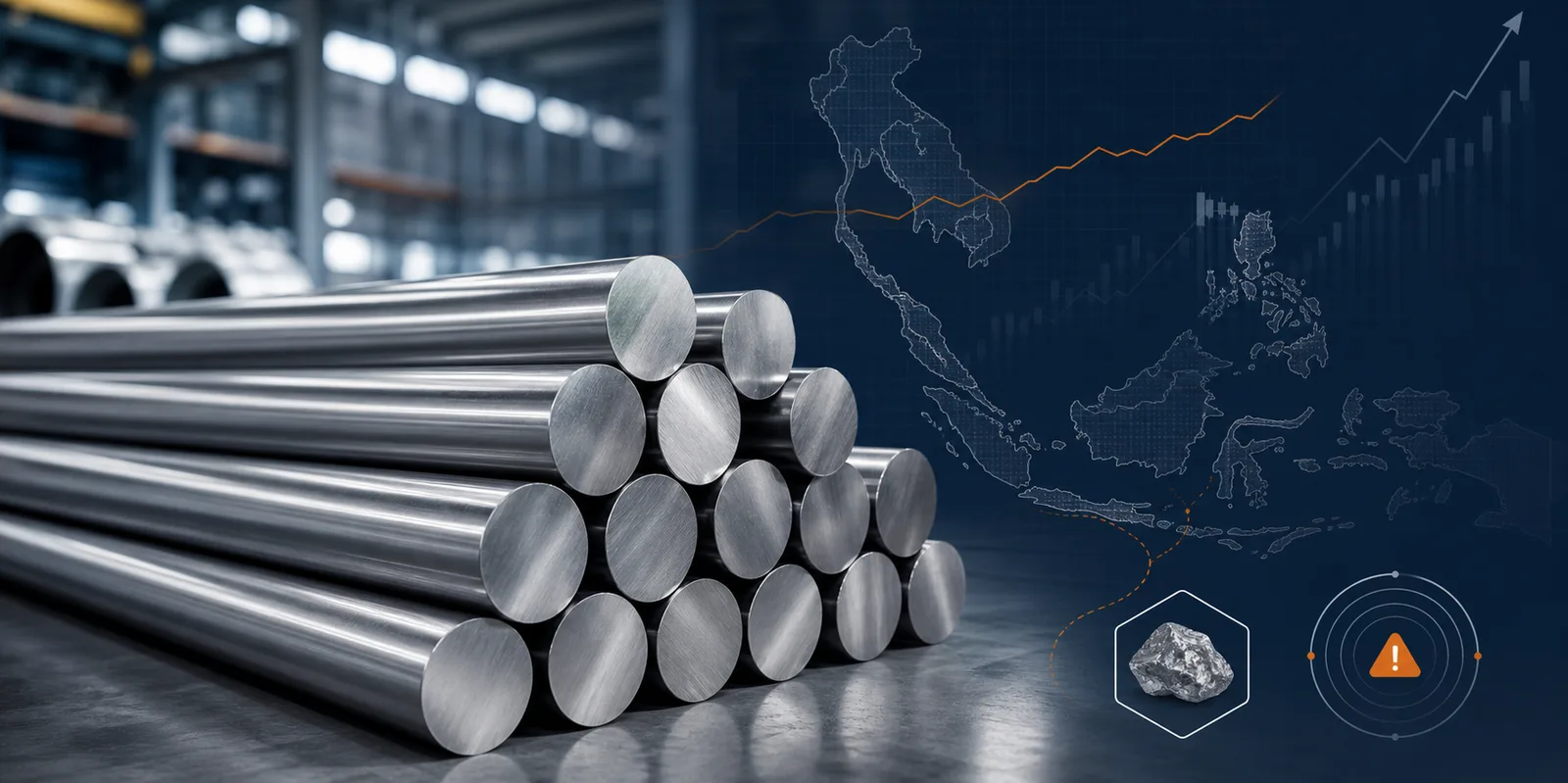 304 stainless steel bar price trend and nickel supply alert for Southeast Asia buyers