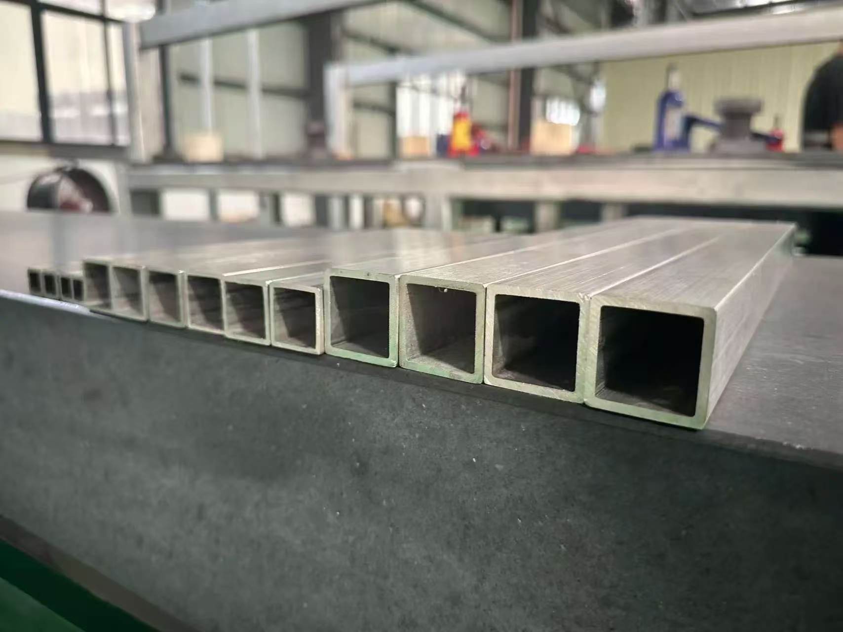 real stainless steel rectangular tubes for EV battery factory equipment and cooling support structures